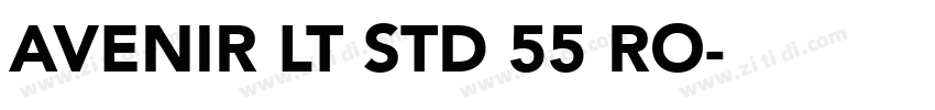 AVENIR LT STD 55 RO字体转换